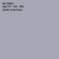 #A7A6B4 - Gray Chateau Color Image